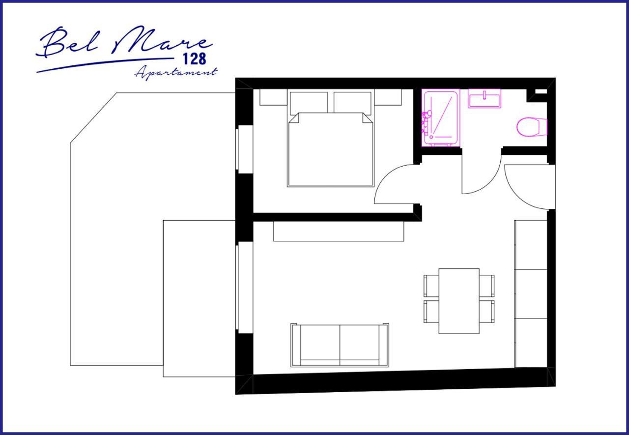 Bel Mare Apartament 128 z ogródkiem Międzyzdroje Zewnętrze zdjęcie